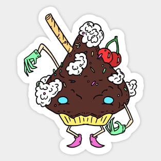 Cupcake friend (chocolate) Sticker